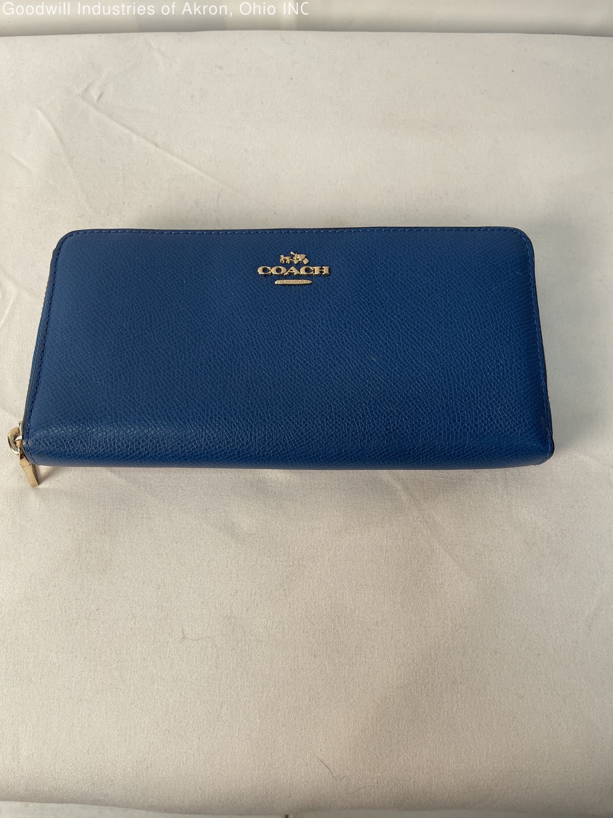 Gently Loved Certified Authentic Blue Coach Wallet