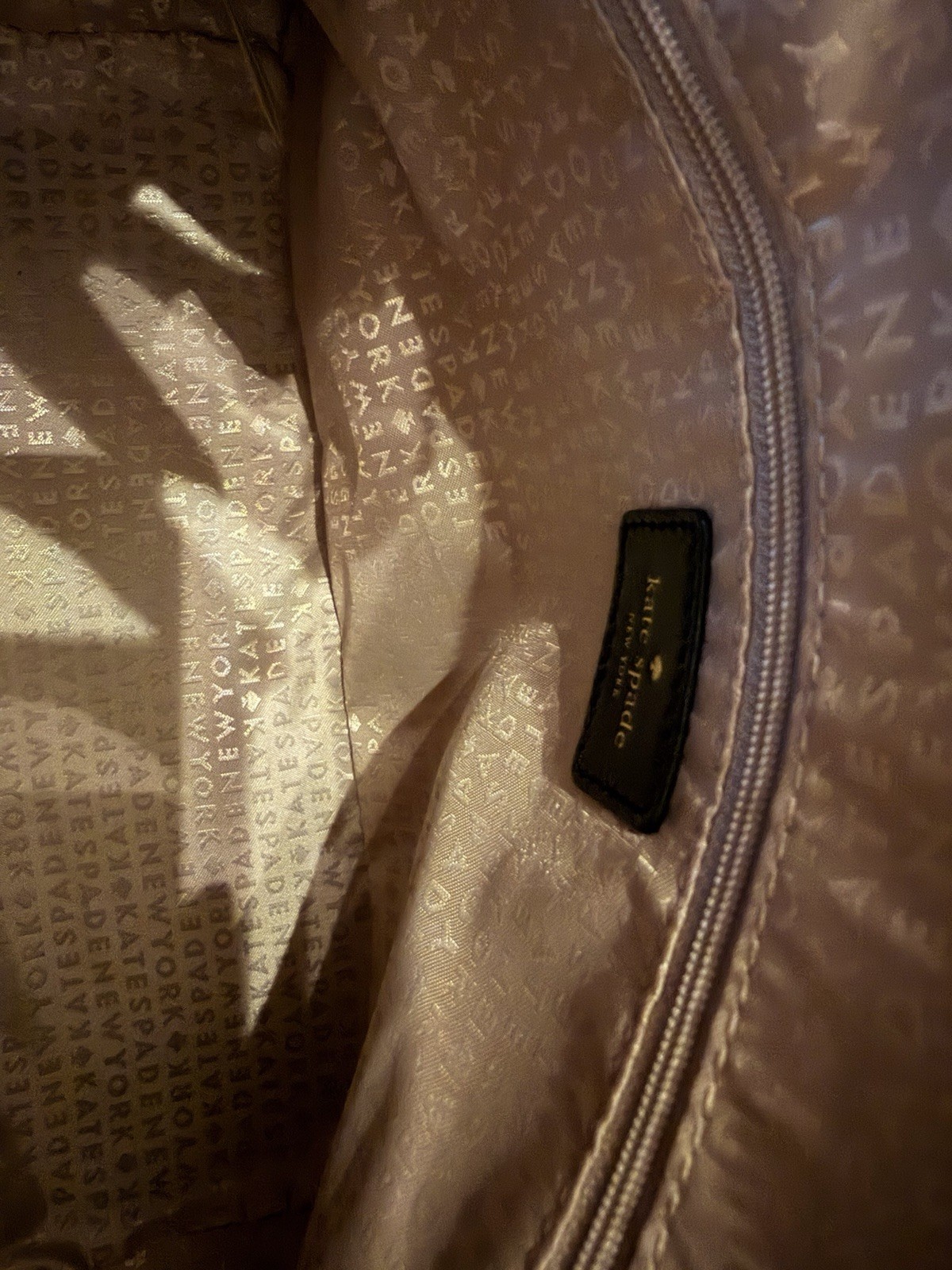 kate spade new york Plaid Zip-Top Satchel Top Handle, strap not included.