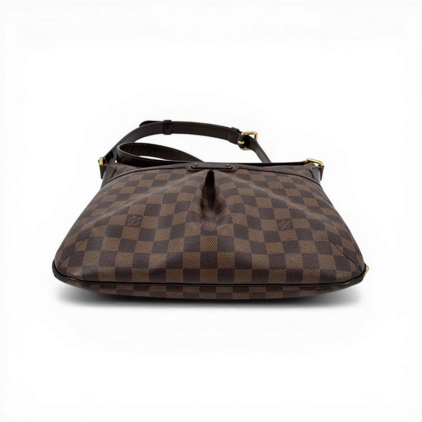 LOUIS VUITTON Bloomsbury PM Damier Ebene Canvas Brown Zip Shoulder Bag N42251