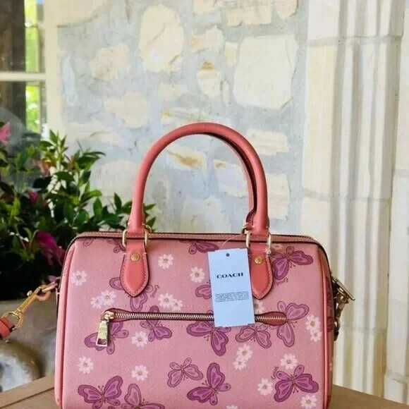 Coach Rowan Butterfly Leather Satchel Handbag/Wallet option NWT Authentic