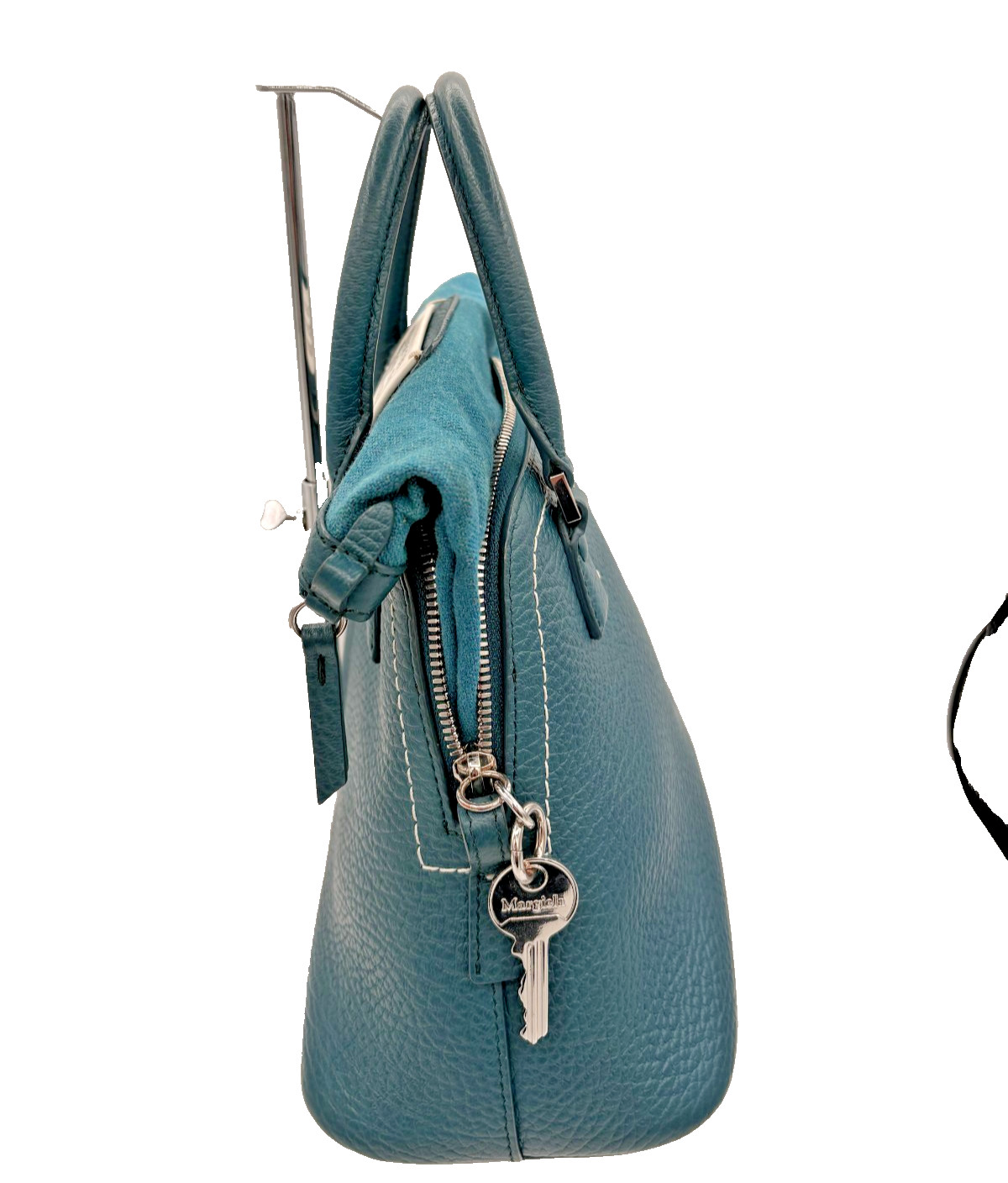 Maison Margiela 5AC Leather Handbag Shoulder Bag Teal Blue Green Made in Italy
