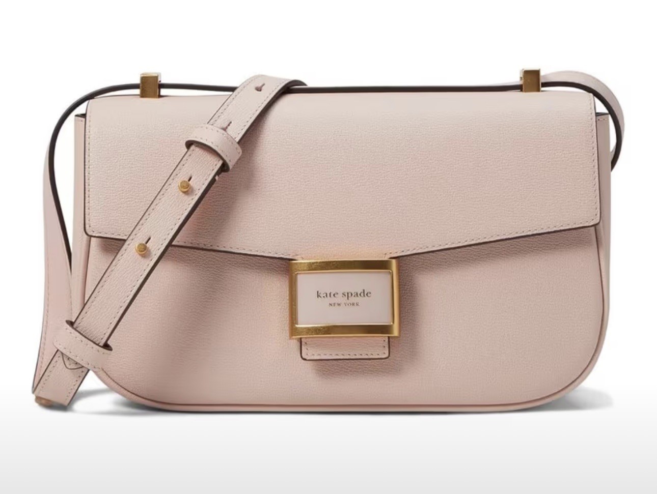 NWT Kate Spade Medium Katy Crossbody Bag Antique Pink Leather Handbag