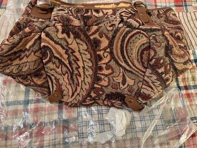 Territory Ahead Multi-Color Tapestry Slouchy Bag NWT