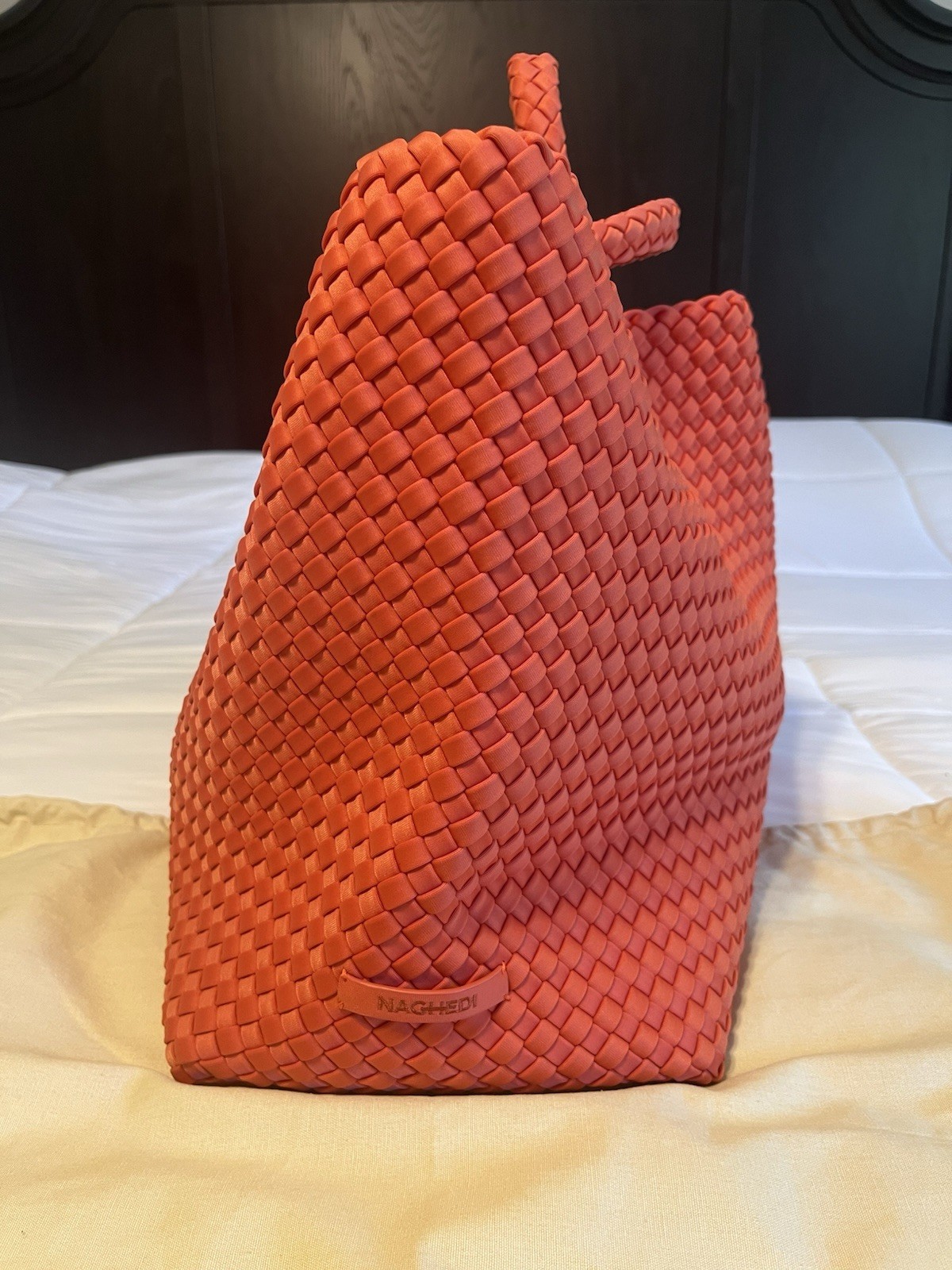 EUC Naghedi St. Barths Large tote in Bright Orange