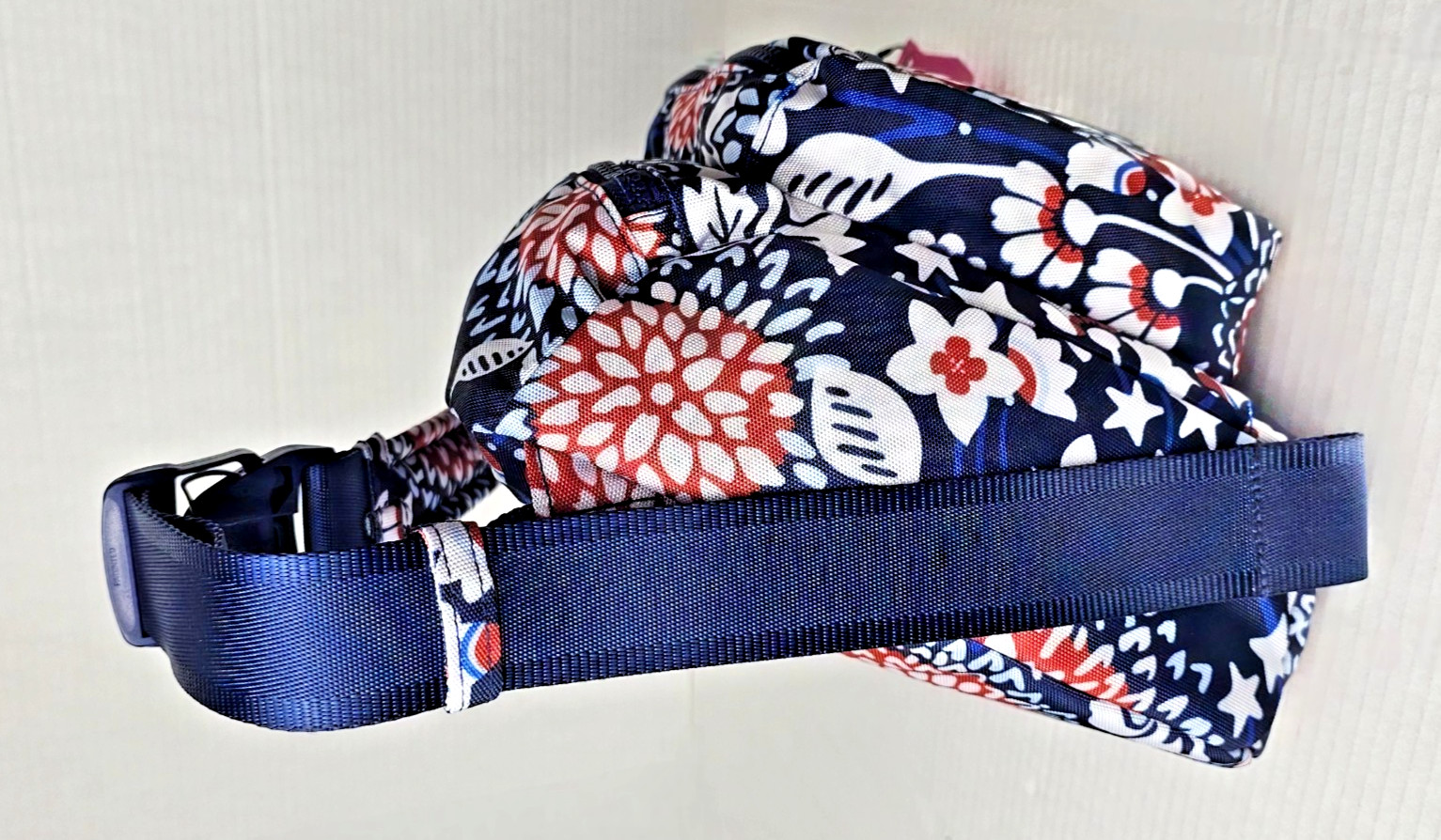 Vera Bradley ReActive Sling Backpack in Red, White & Blossoms