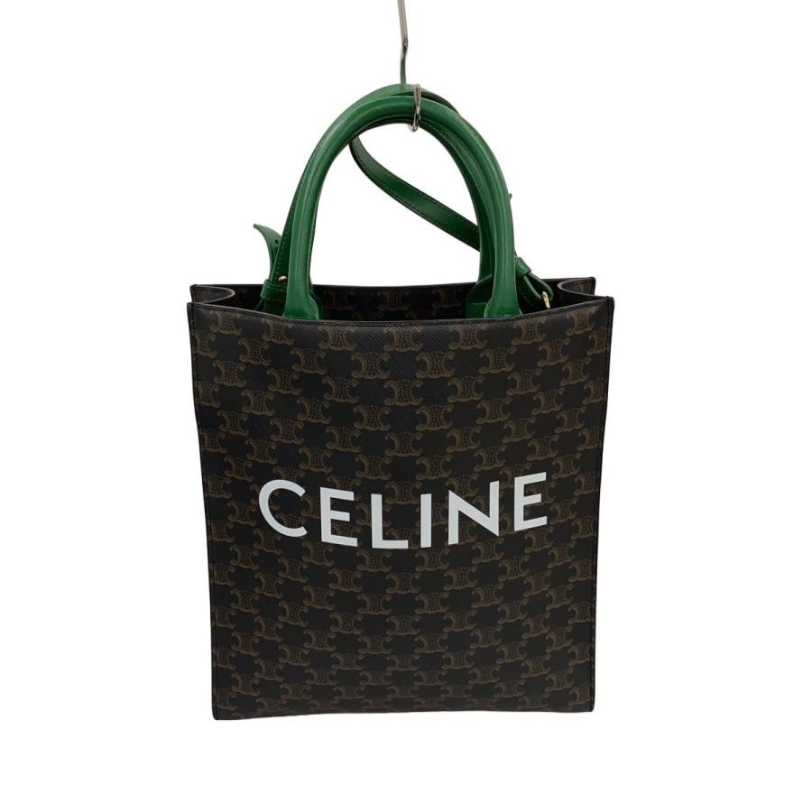 CELINE Tote Bag: PVC Brown W28H32D8cm;