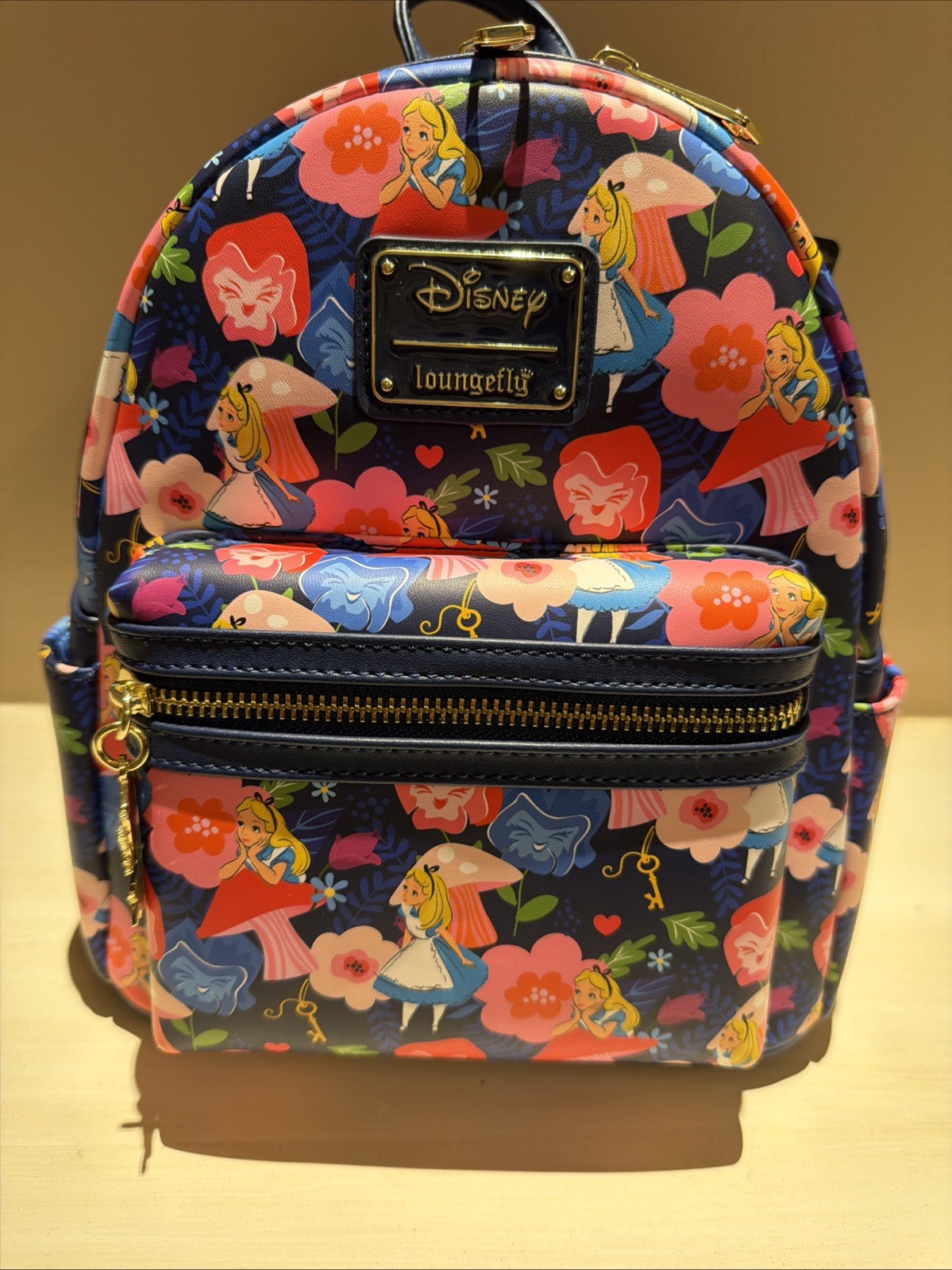 Loungefly Disney Alice in Wonderland Golden Afternoon Mini Backpack NWT