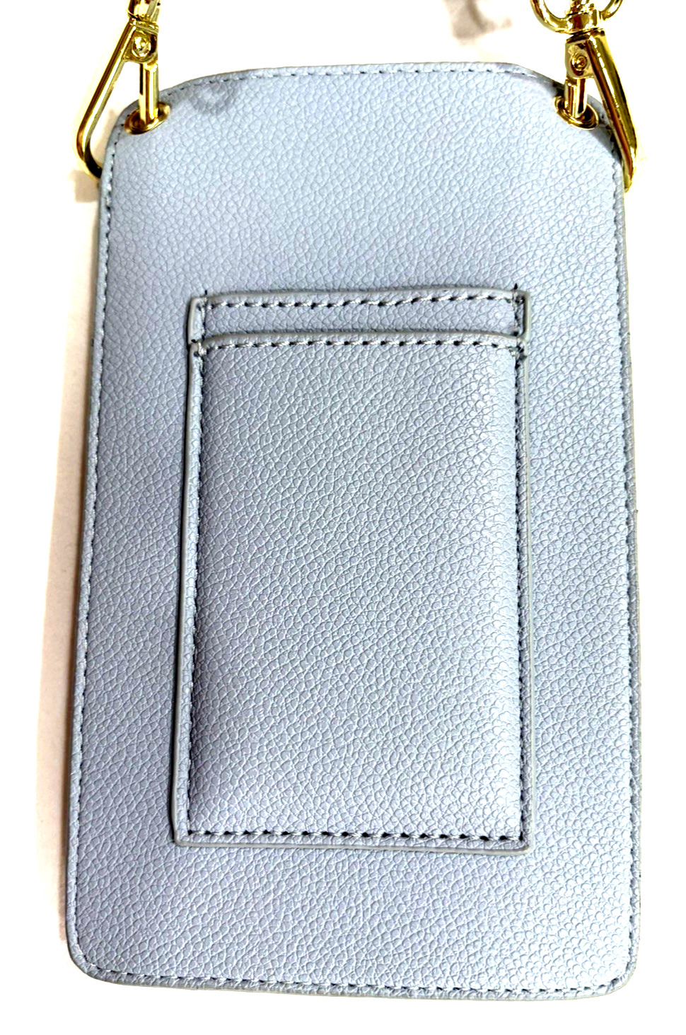 Katie Loxton soft gray Cell Phone Crossbody Wristlet Vegan Leather Bag