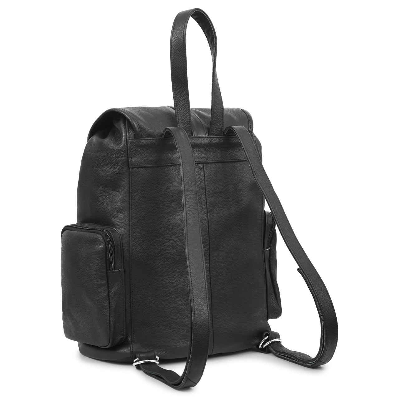 HL80510BLACK – Leather Backpack Handcrafted