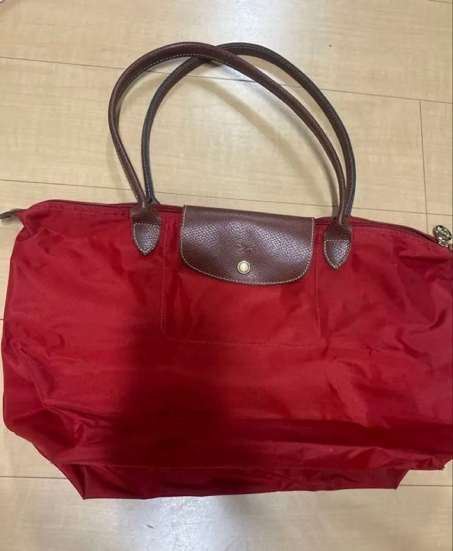 Longchamp Le Pliage Tote Bag Red