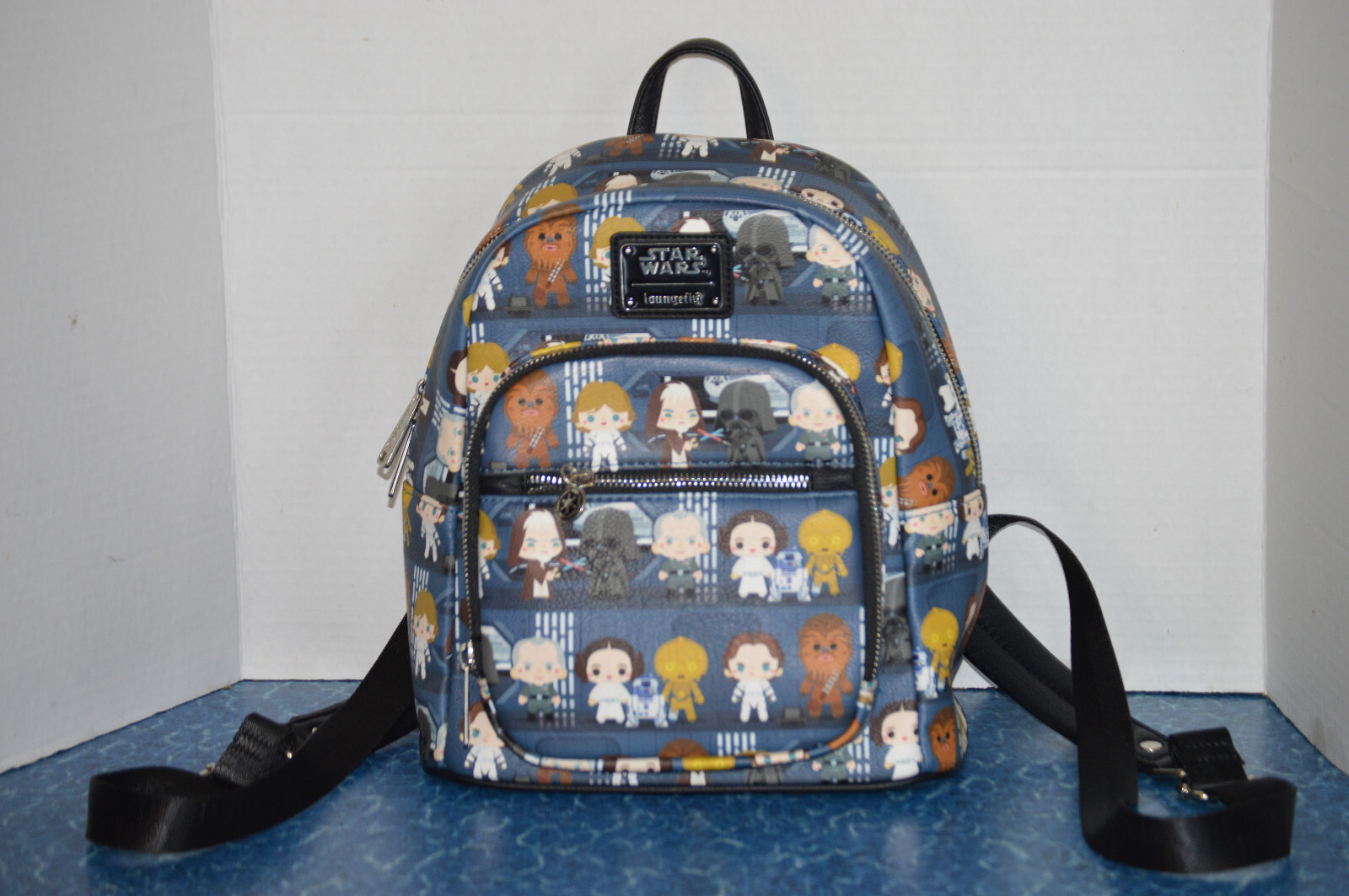 Loungefly Star Wars Mini Backpack Chibi Battle Station Lineup Death Star Obi Wan