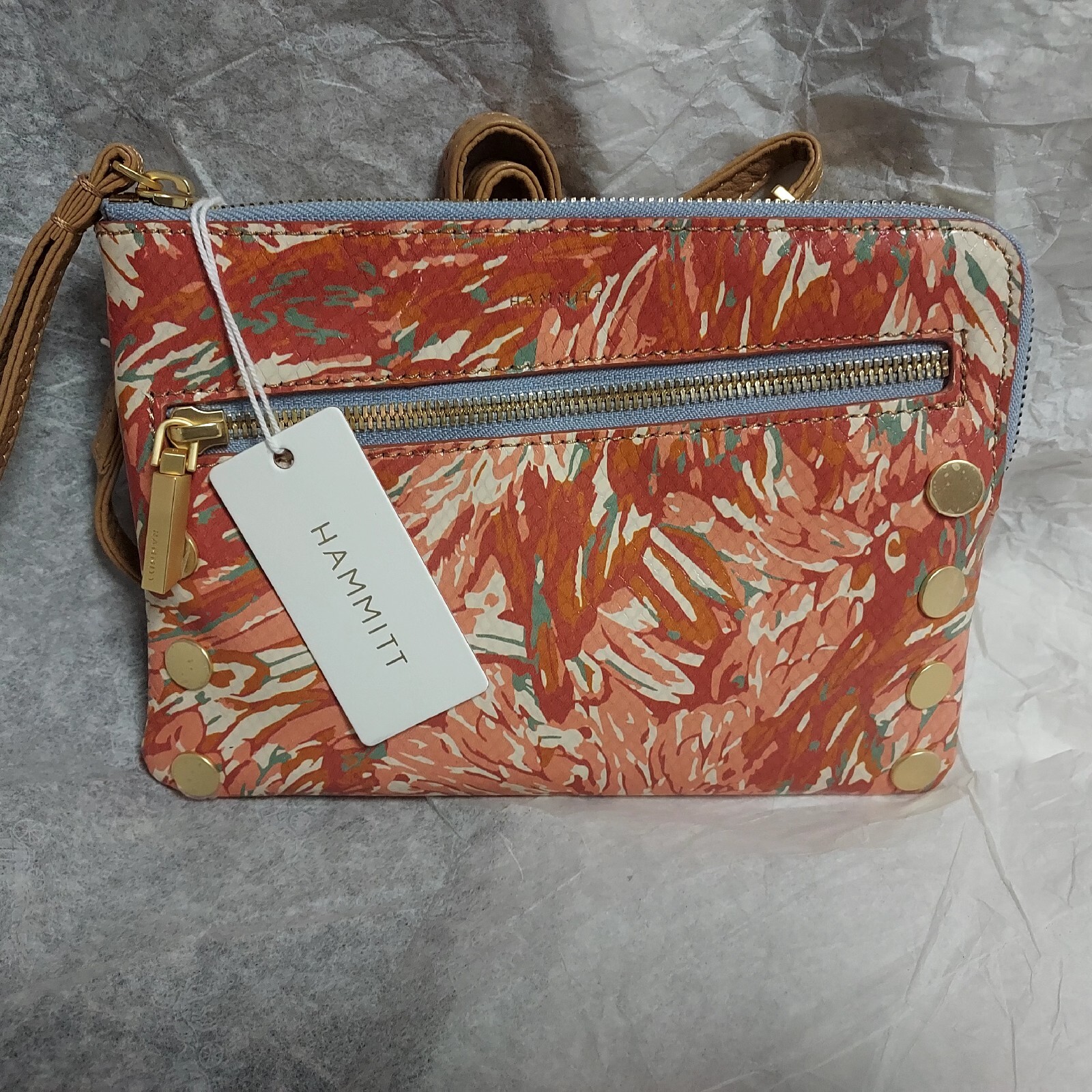 Hammitt Nash Garden Party Small Crossbody Wristlet Bag New