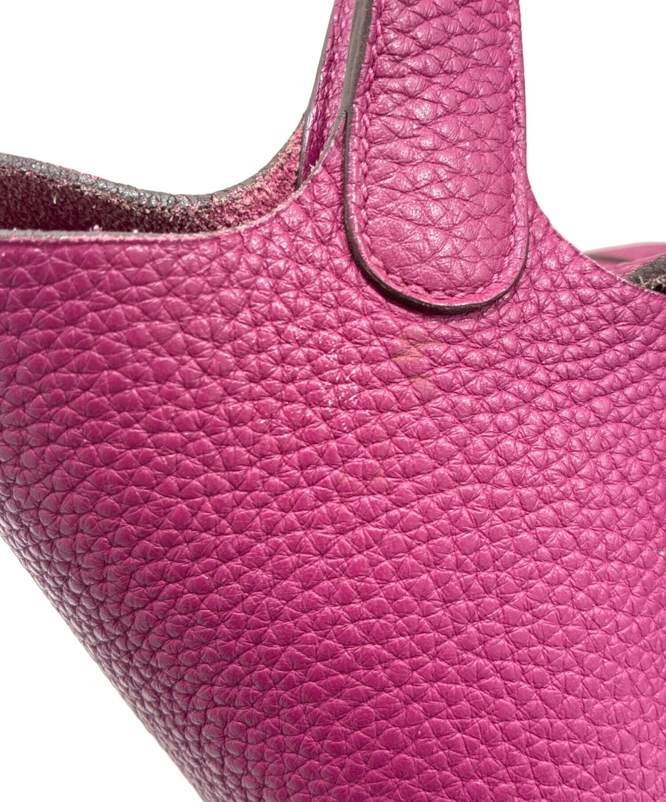 Hermes Picotin Lock PM Taurillon Clemence Pink Bag Silver Hardware 2011 #TFB482