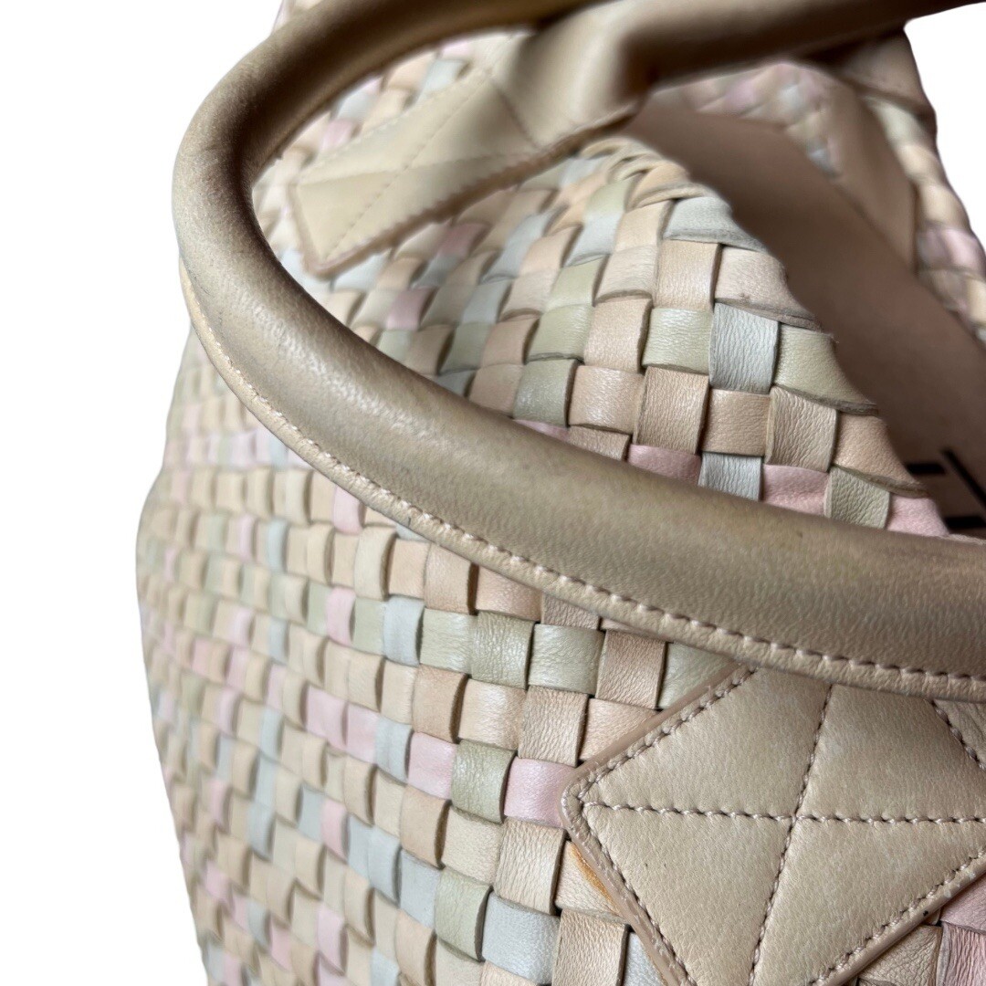 Bottega Veneta Cabat Medium Tote Limited Edition Multi Beige Intrecciato Leather