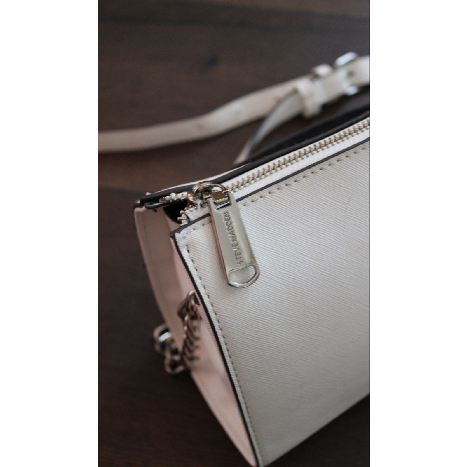 Steve Madden Cream Crossbody Bag