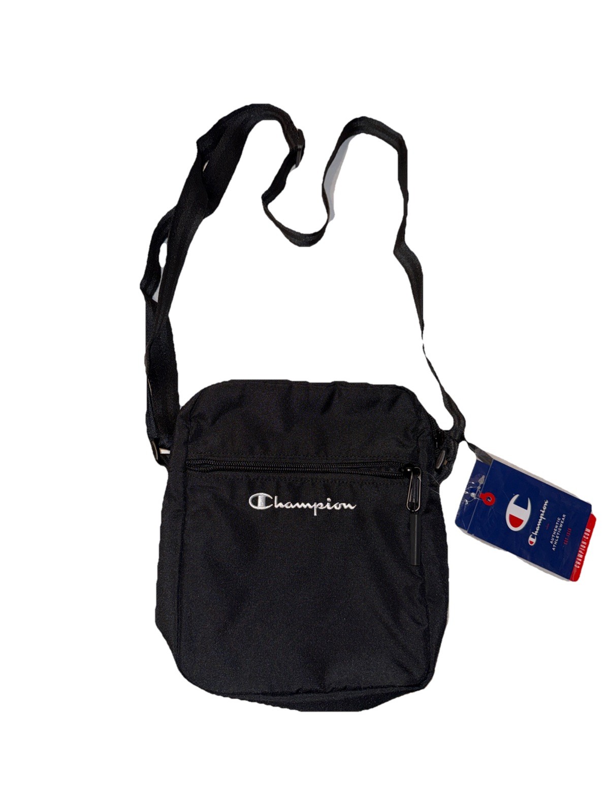 Champion Black & White Crossbody Unisex Bag