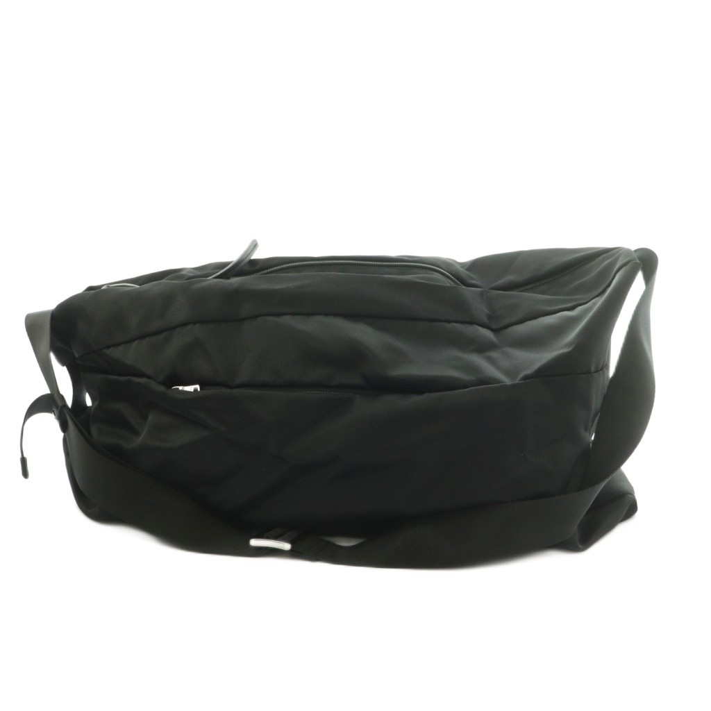 RUSSET Nylon Black One Shoulder Bag AB Condition, 23x12cm, 59-100cm Strap