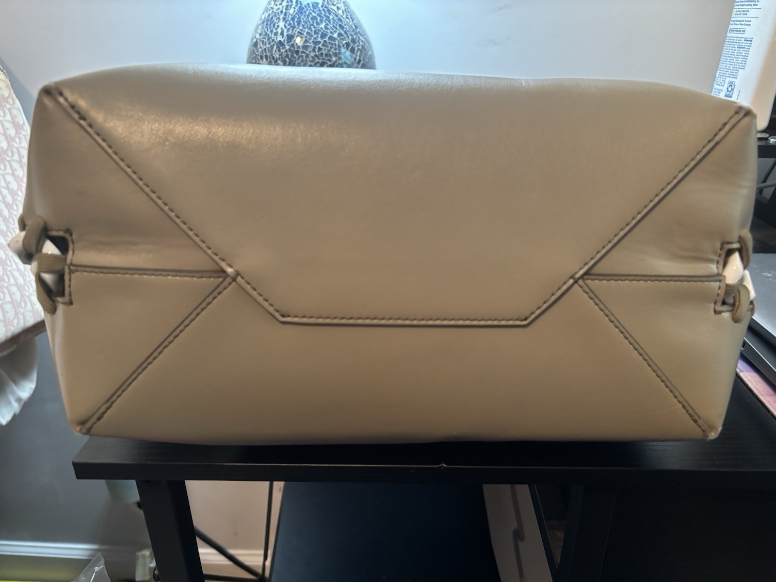 Authentic Stella McCartney Frayme Laced Tote Bag Beige – VGUC