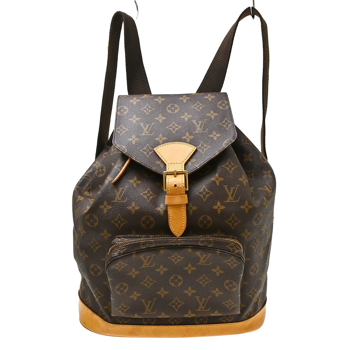 Best07 LOUIS VUITTON MONTSOURIS GM BACKPACK MONOGRAM M51135 MI0987 TQ00151