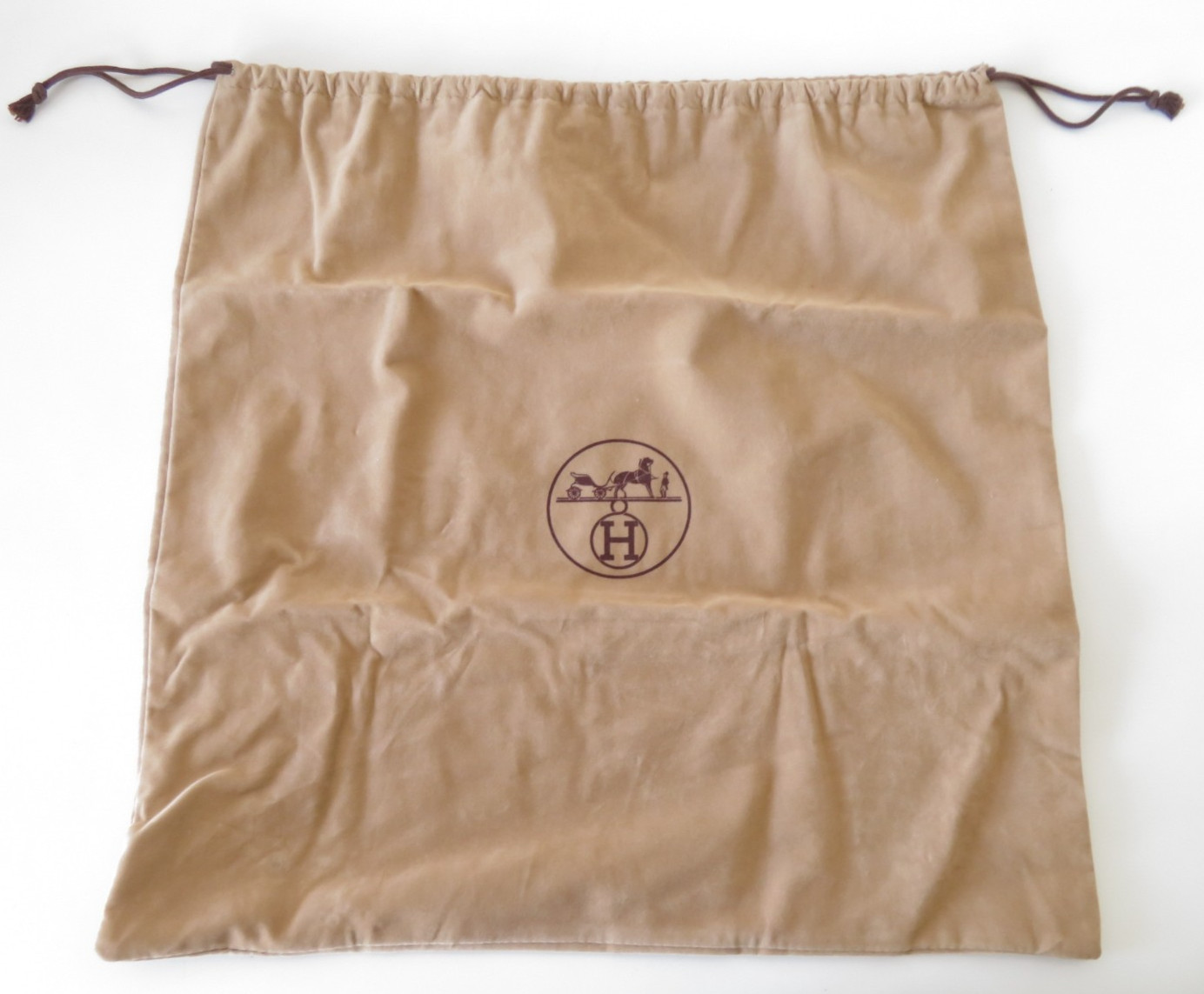 HERMES Drawstring Dust Bag 17.5in #47508