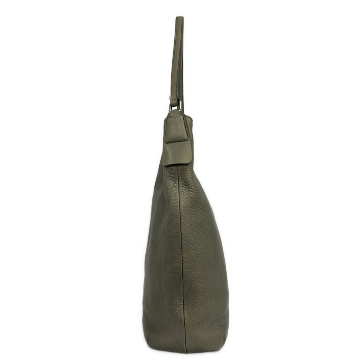 HIROFU – Gray Leather Shoulder Bag