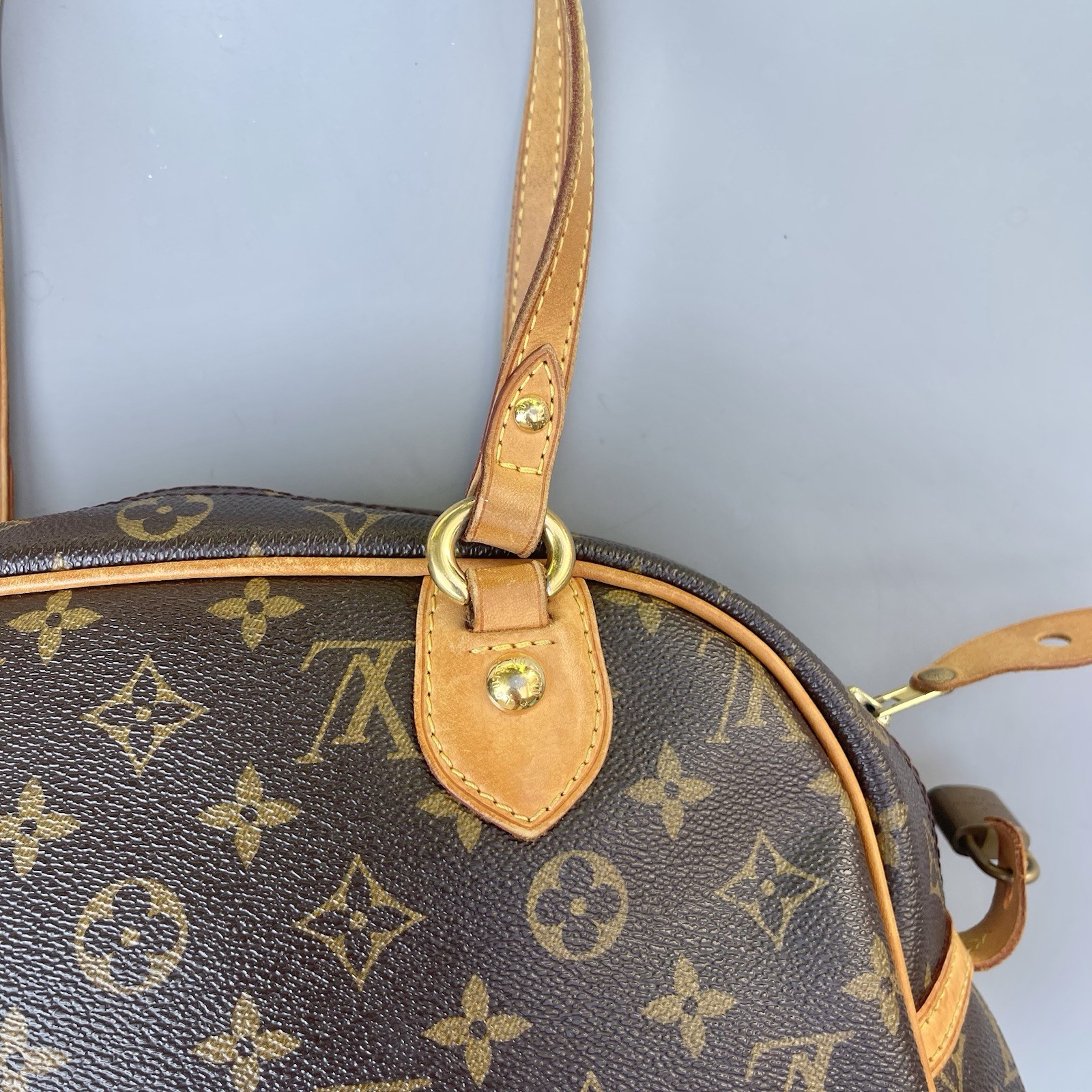 Louis Vuitton Montorgueil Shoulder Bag PM Brown Canvas