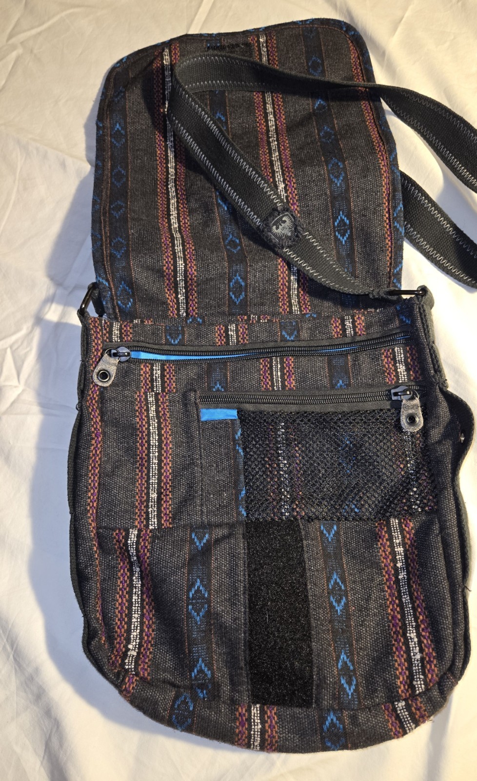 Dankine District Cloth Bag. Native Print. Padded Laptop Fleece Lined Hippie Tote