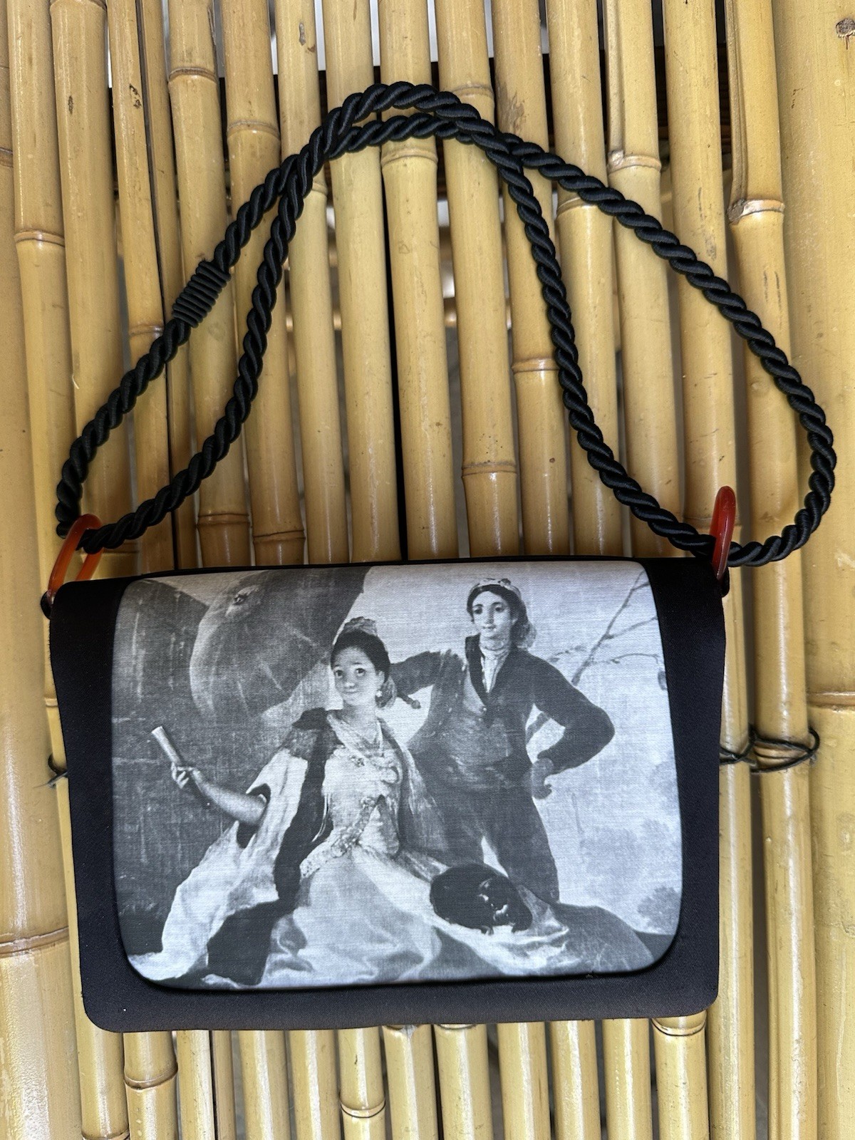 Rare Artisan Crossbody Bag Made in Spain – Goya El Quitasol Art Print