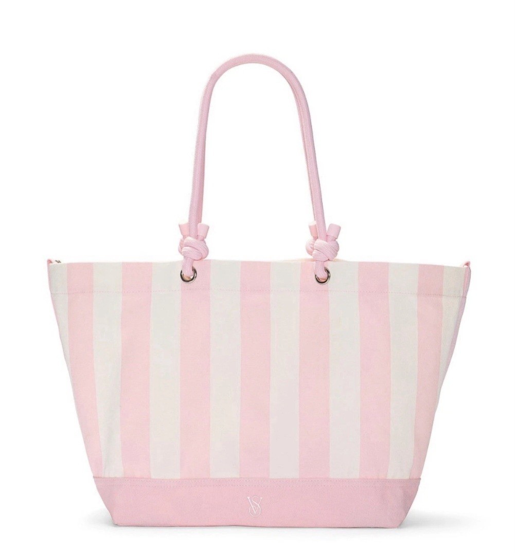 Victoria’s Secret Heritage Stripe Rope Handle Tote Bag NWT IN BAG