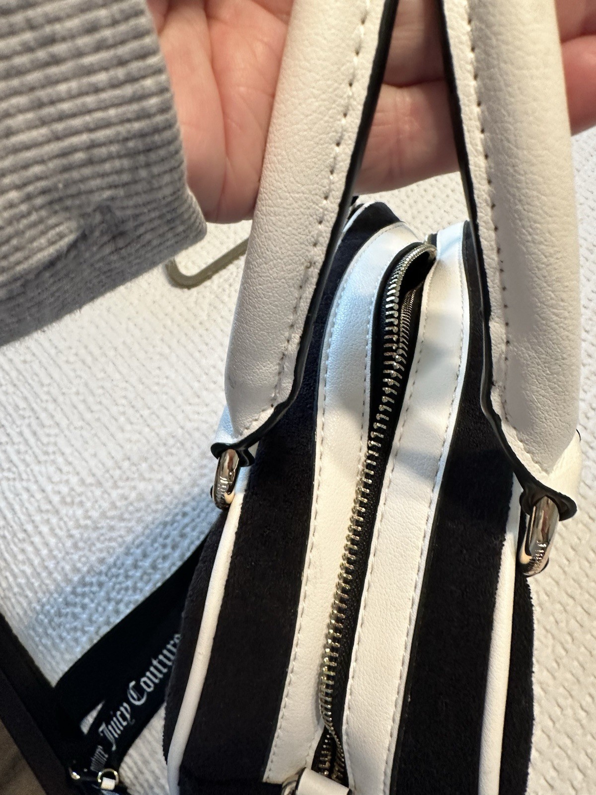 Juicy Couture Black And White Strawberry Satchel