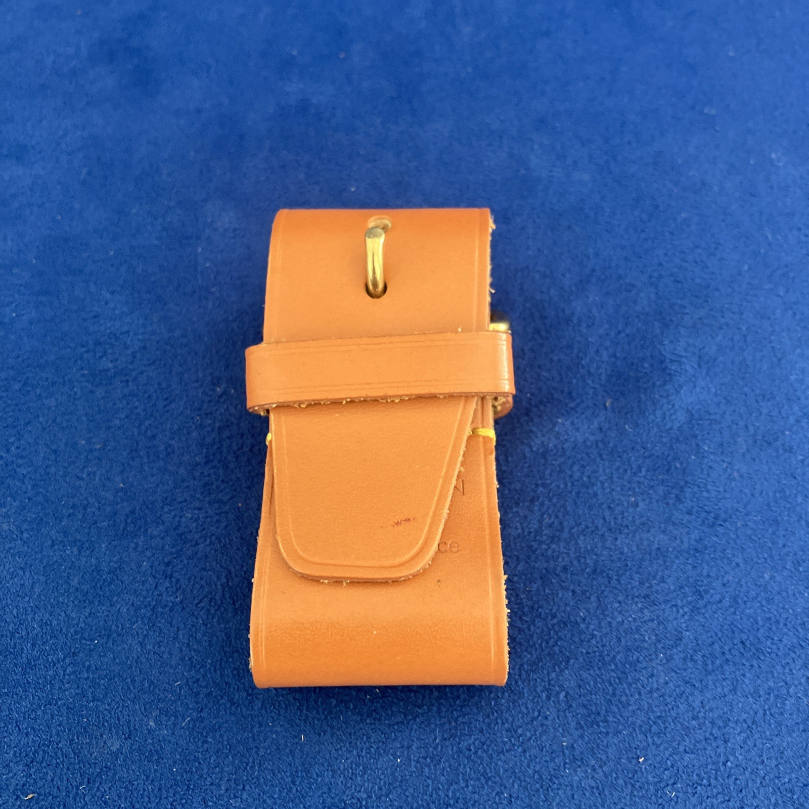 Authentic Louis Vuitton Light Brown Poignet Luggage Tag Strap .
