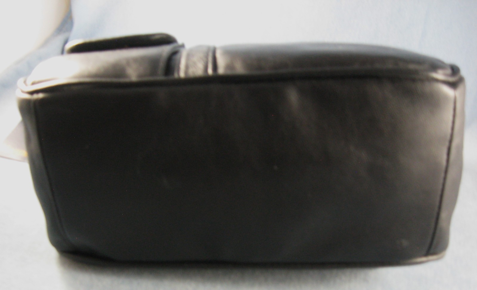 ^NWT Magnifique Bag/Purse-Leather-Black- Multi-pocket-Adjust. Crossbody Strap n