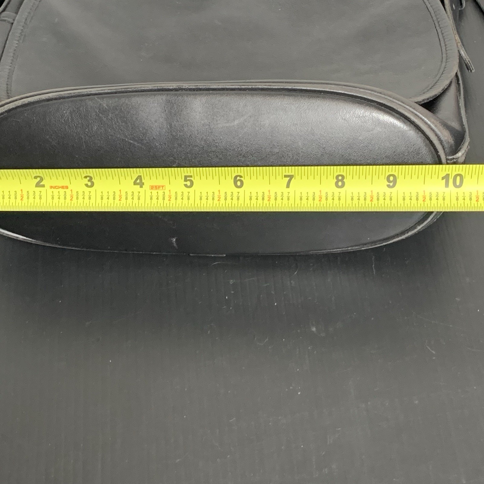 COACH – VTG Black Leather Fletcher Saddle Shoulder Bag – No. B5C-4150