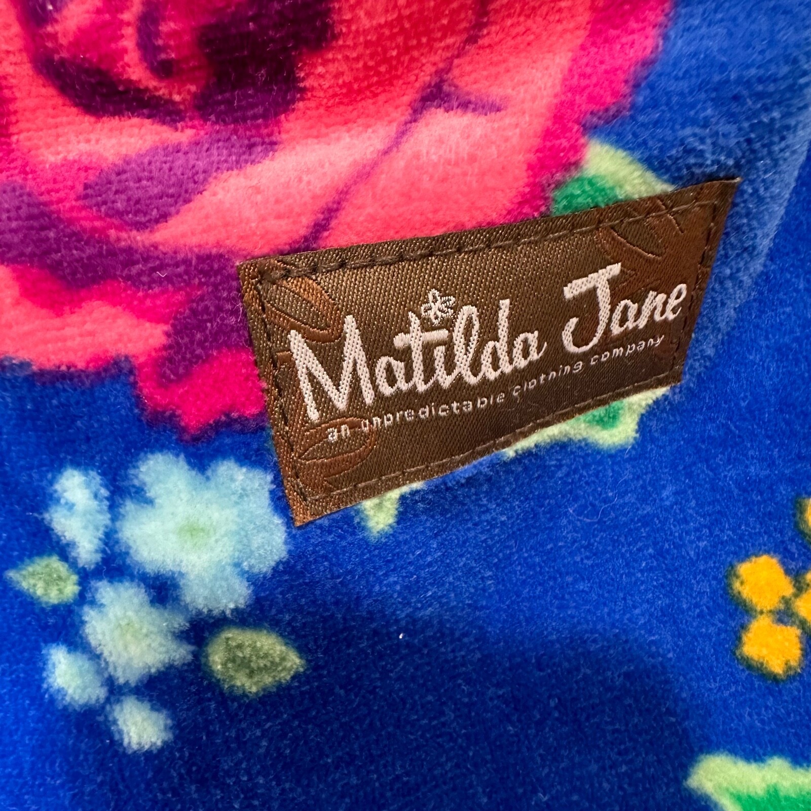 Matilda Jane Sweet Sunshine Tote Bag Flower Floral Terry Cloth Shoulder Purse