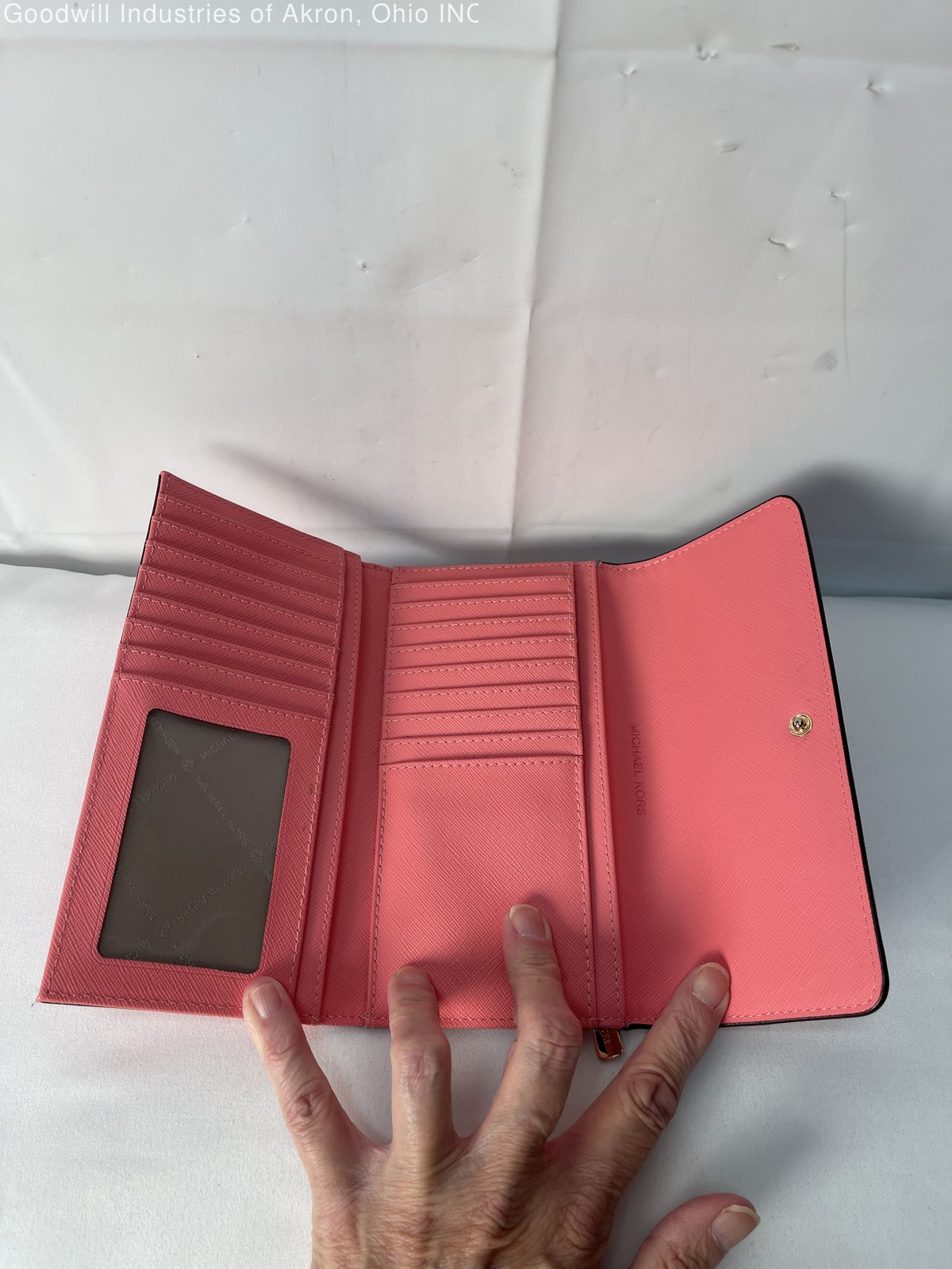 Gently Loved Certified Authentic Salmon Michael Kors Wallet