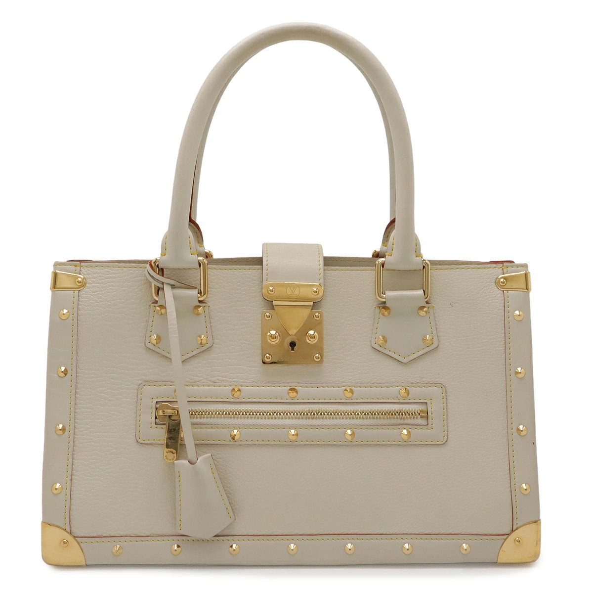 Louis Vuitton Suhari M91815 Tote Solid Leather Bronze Unisex Bag #BLB3276