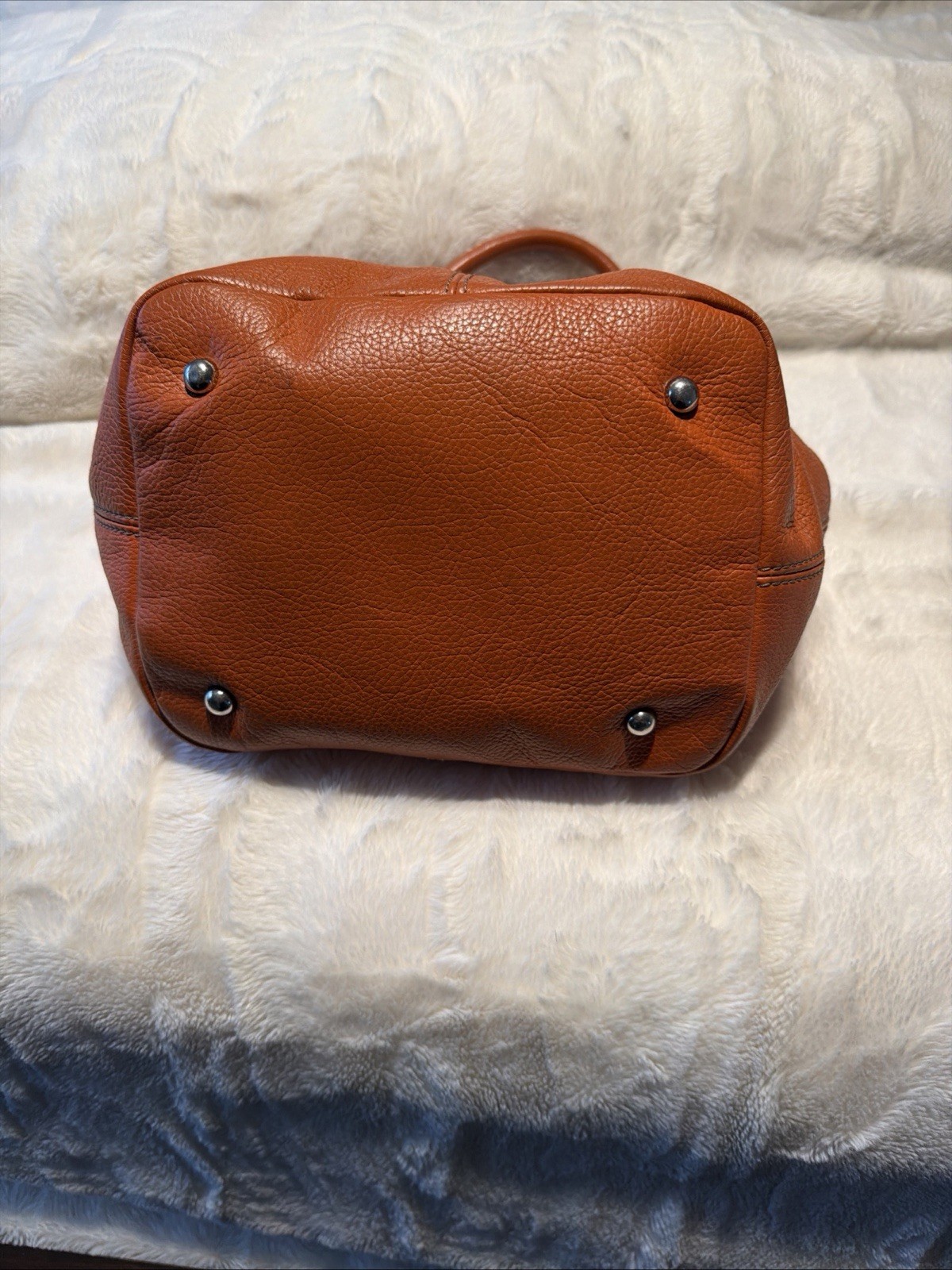 Handbag Burnt Brown Silver Hardware