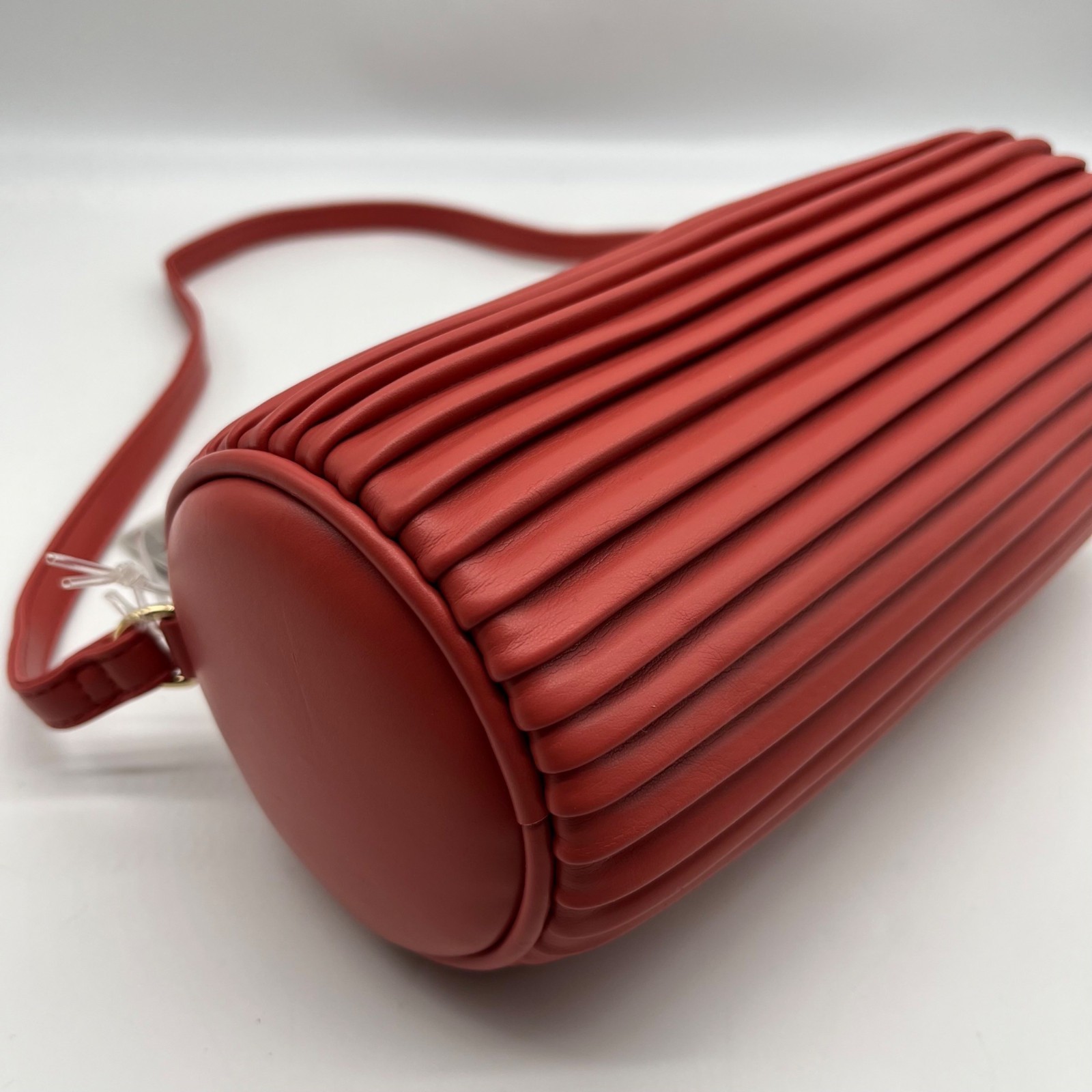 Like Dreams Orange Pleated Laila Shoulder Bag