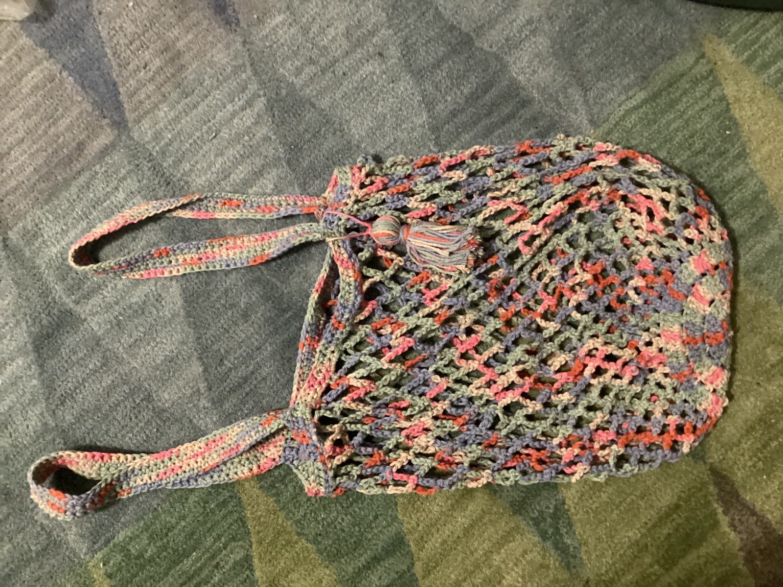 Cotton Lily sugar and cream Crochet Bag HANDMADE