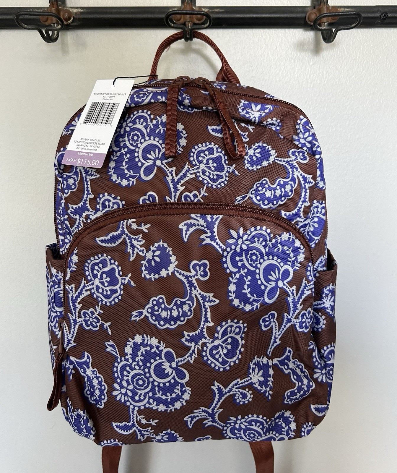 NWT Vera Bradley Women’s Essential Small Backpack Lighten Up RP $115 Cotswolds