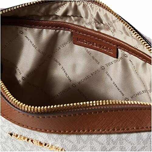 NWB Michael Kors Logo EW Crossbody Ivory 35F8GTTC3B Chain Acorn $328 Dust Bag FS