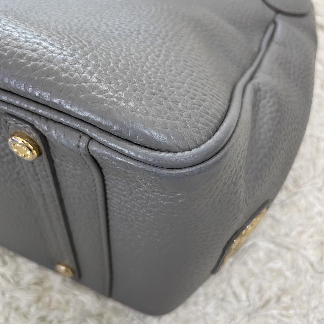 A.D.M.J. Handbag 3 Compartments Freestanding Charm Gray From Japan A0828-105