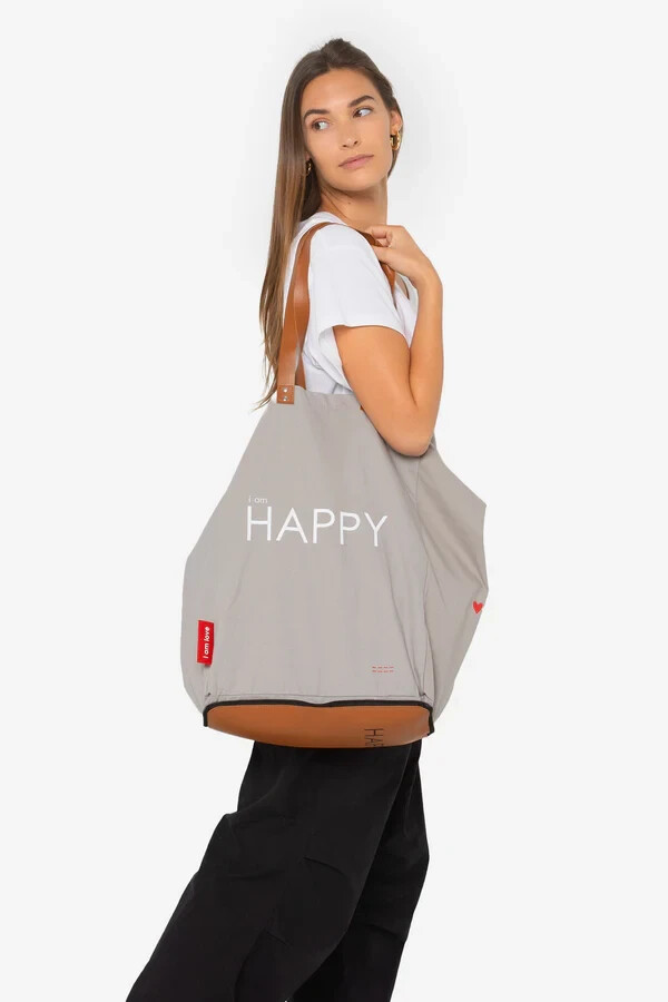 Peace Love World Inspirational Folding Tote Bag – Choose Style – NEW