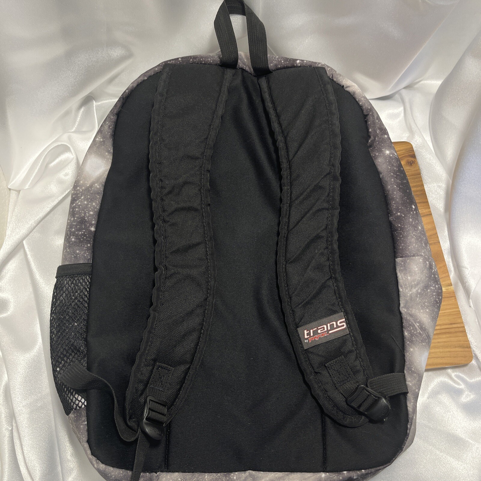 JanSport Trans SuperMax Backpack Laptop Sleeve Cosmos Galaxy Space Black Stars