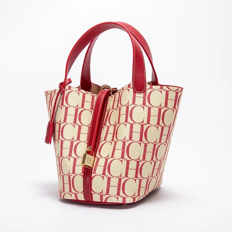 Luxury Brand 2024 Fashion Women’s Handbag Pvc Jacquard Texture Women’s Shoulder