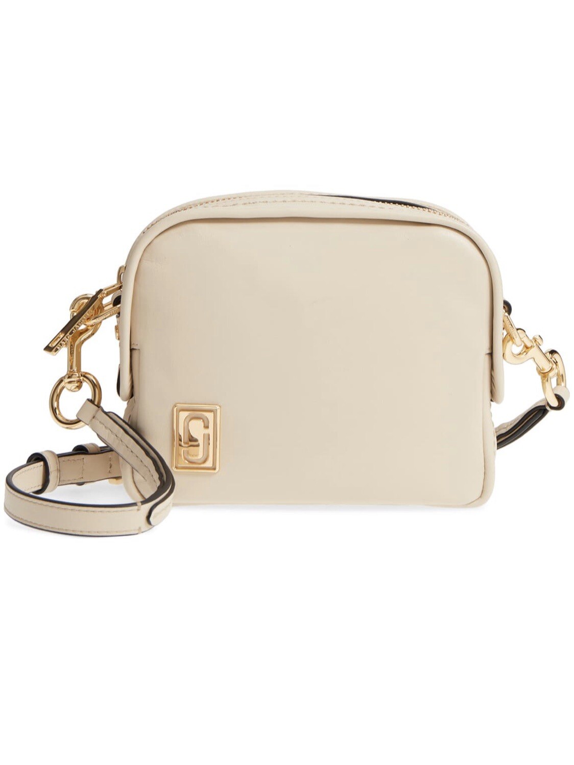 NWT Marc by Marc Jacobs The Mini Squeeze Leather Crossbody Bag Cloud White $295