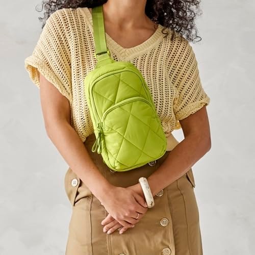 Vera Bradley Women’s Lorman Sling Backpack – Featherweight, Spinach Green, One S