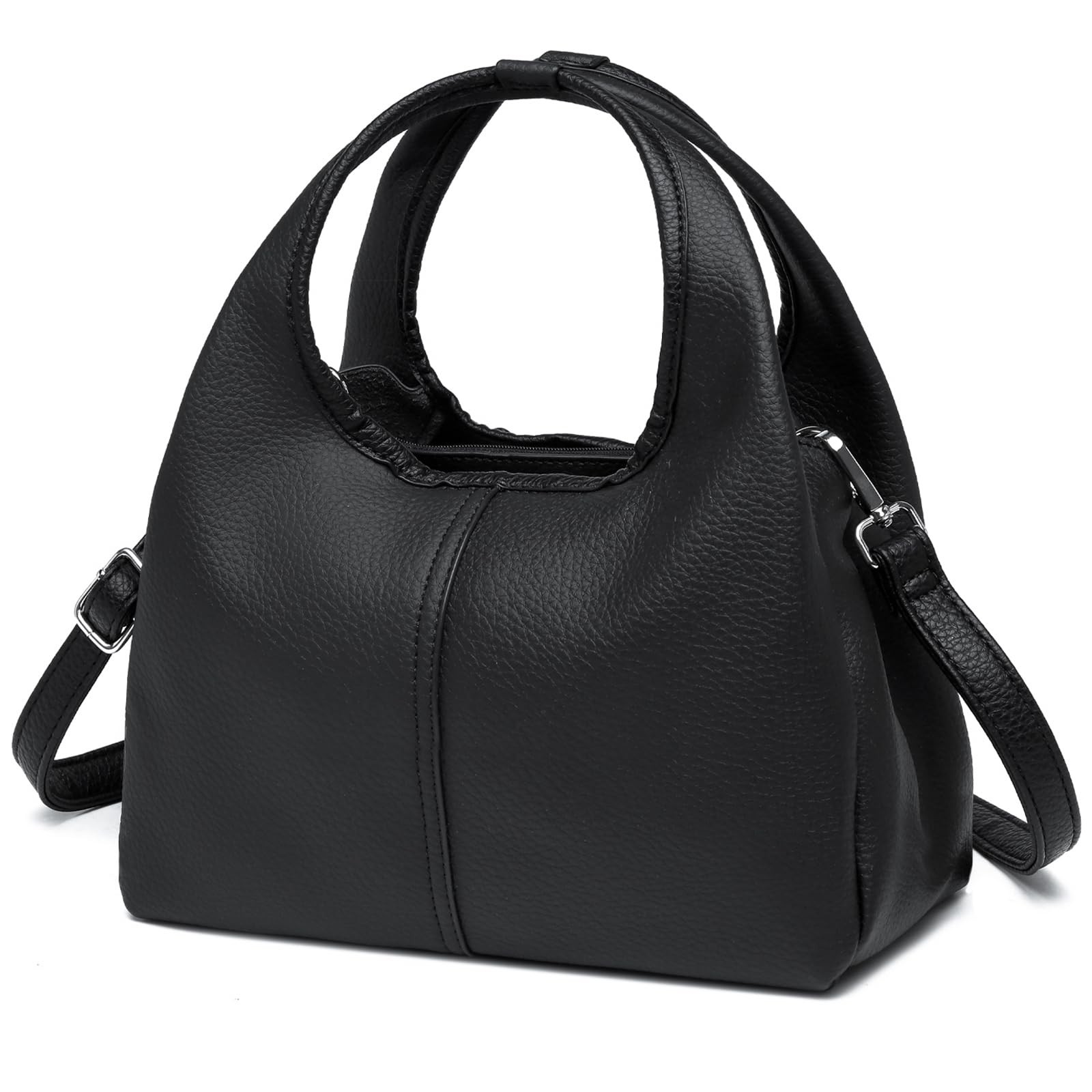 MYHOZEE Black Crossbody Purses for Women 11.02″L x 5.11″W x 6.69″H,