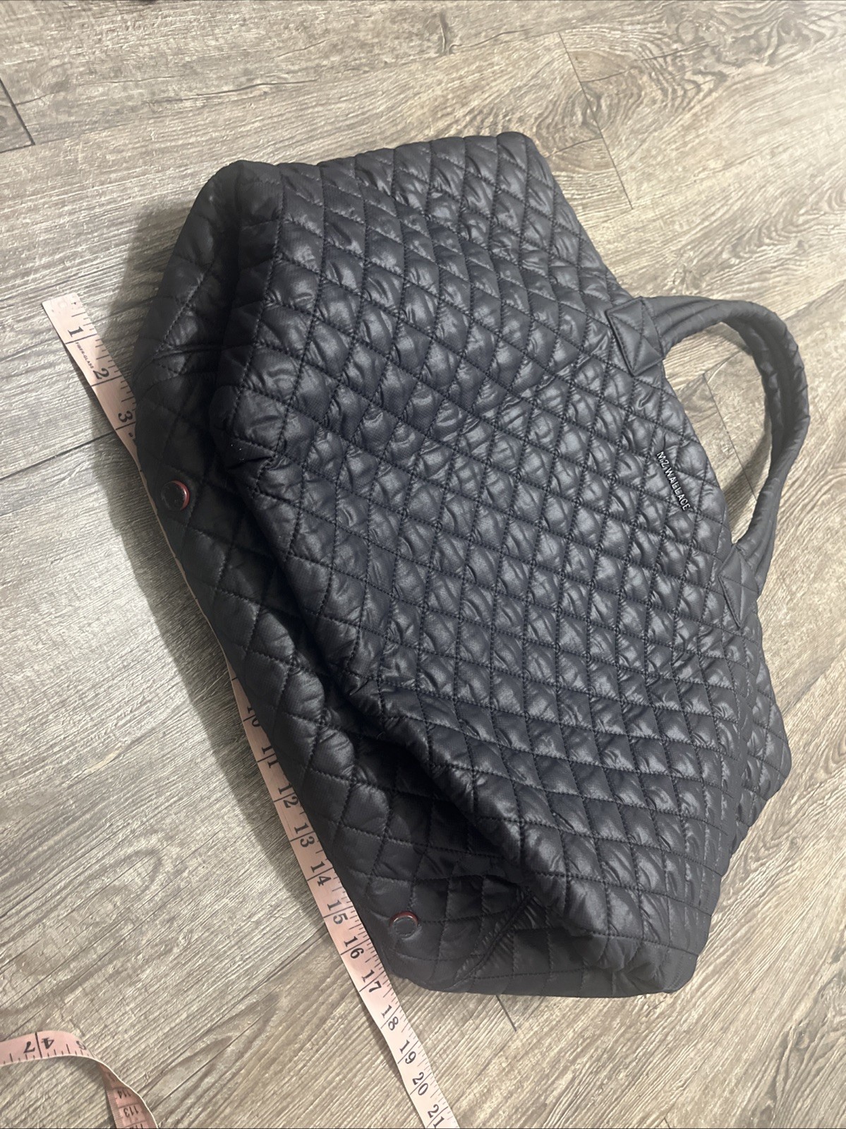 MZ Wallace Black Metro Tote With Pouch And Strap