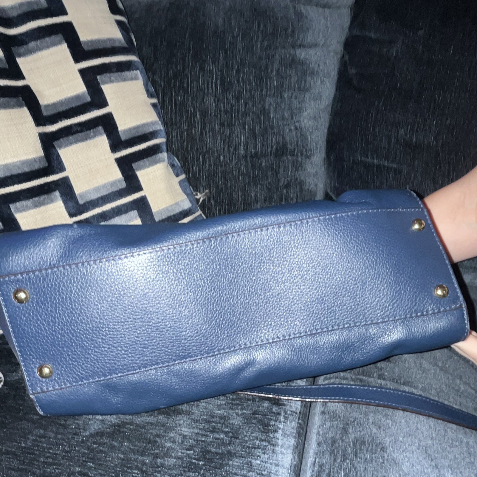 Michael Kors Medium Leather Medium Navy Blue